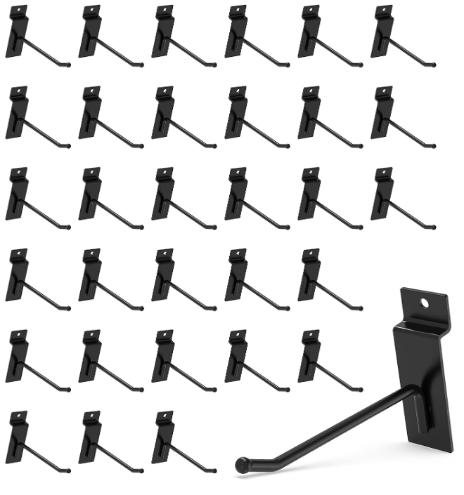 4" Slat Wall Hooks - each